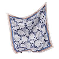 Women's Elegant Flower Polyester Silk Scarf main image 5