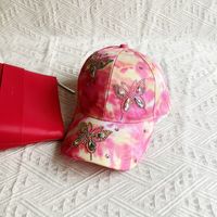 Women's Elegant Classic Style Color Block Butterfly Curved Eaves Baseball Cap sku image 5