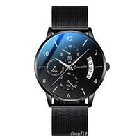 Casual Letter Jewelry Buckle Quartz Men's Watches sku image 3