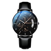 Casual Letter Jewelry Buckle Quartz Men's Watches sku image 8