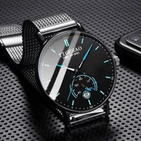 Simple Style Geometric Jewelry Buckle Quartz Men's Watches main image 1