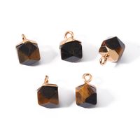 5 Pcs/package Simple Style Geometric Natural Stone Plating Inlay Pendant Jewelry Accessories sku image 1