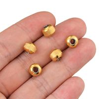 50 PCS/Package Stainless Steel Solid Color Beads main image 3