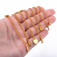 20 Pcs/package Simple Style Solid Color Stainless Steel Plating Chain Jewelry Accessories main image 5