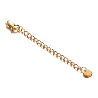 20 Pcs/package Simple Style Solid Color Stainless Steel Plating Chain Jewelry Accessories sku image 13