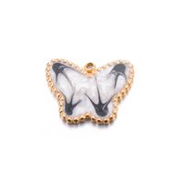 Un Pack De 3 Style Simple Papillon Acier Inoxydable Émail Pendentif Bijoux Accessoires sku image 4