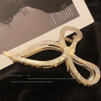 Women's Simple Style Bow Knot Acetic Acid Sheets Hair Claws sku image 3