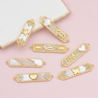 1 Piece Basic Star Moon Heart Shape Copper Plating Inlay Pendant Jewelry Accessories main image 1