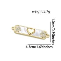 1 Pieza Básico Estrella Luna Forma De Corazón Cobre Enchapado Embutido Colgante Accesorios De Joyería sku image 6