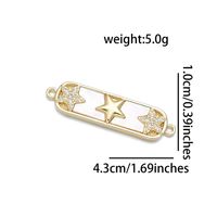 1 Piece Basic Star Moon Heart Shape Copper Plating Inlay Pendant Jewelry Accessories sku image 5