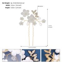 Women's Sweet Flower Imitation Pearl Soft Clay Plating Inlay Artificial Pearls Hairpin sku image 1