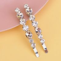 Women's Simple Style Round Solid Color Rhinestone Plating Hair Clip main image 1