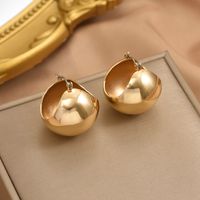 1 Pair IG Style Simple Style Ball Plating Iron Earrings main image 4