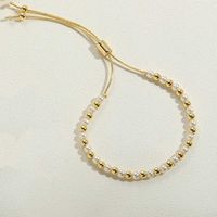 Copper 14K Gold Plated White Gold Plated Vintage Style Round Bracelets main image 4