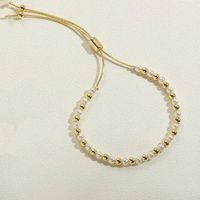 Copper 14K Gold Plated White Gold Plated Vintage Style Round Bracelets sku image 1