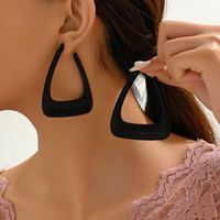 1 Pair Exaggerated Simple Style Triangle Plating Iron Earrings main image 2