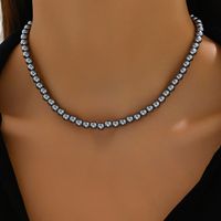 Elegant Simple Style Geometric Resin Beaded Women's Necklace main image 1