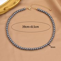 Elegant Einfacher Stil Geometrisch Harz Perlen Frau Halskette sku image 1