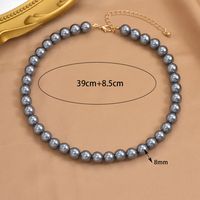 Elegant Einfacher Stil Geometrisch Harz Perlen Frau Halskette main image 4