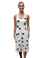 Women's Regular Dress Elegant U Neck Sleeveless Heart Shape Midi Dress Daily sku image 1
