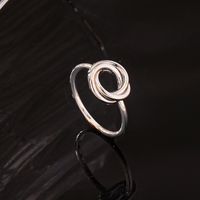 Vintage Style Circle Iron Hollow Out Women's Rings sku image 2