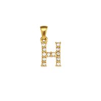 1 Piece Simple Style Letter Stainless Steel Plating Inlay Pendant Jewelry Accessories sku image 7