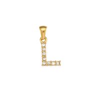 1 Piece Simple Style Letter Stainless Steel Plating Inlay Pendant Jewelry Accessories sku image 10