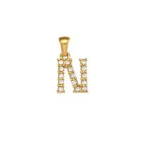 1 Piece Simple Style Letter Stainless Steel Plating Inlay Pendant Jewelry Accessories sku image 11