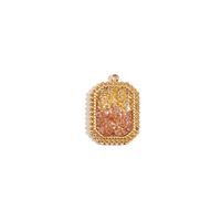 1 Piece Stainless Steel Zircon 18K Gold Plated Plating Inlay Polished Pendant main image 5