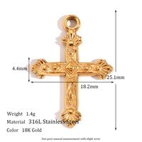 1 Piece Stainless Steel 18K Gold Plated Plating Polished Pendant sku image 11