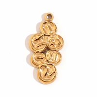 1 Piece Stainless Steel 18K Gold Plated Plating Polished Pendant sku image 2