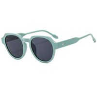 Streetwear Solid Color Pc Oval Frame Full Frame Women's Sunglasses sku image 5