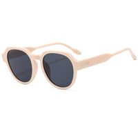 Streetwear Solid Color Pc Oval Frame Full Frame Women's Sunglasses sku image 4