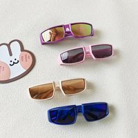 Cute Solid Color Resin Special-Shaped Mirror Full Frame Kids Sunglasses main image 1