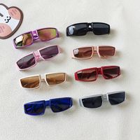 Cute Solid Color Resin Special-Shaped Mirror Full Frame Kids Sunglasses main image 3