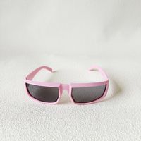 Cute Solid Color Resin Special-Shaped Mirror Full Frame Kids Sunglasses main image 2