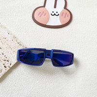 Cute Solid Color Resin Special-Shaped Mirror Full Frame Kids Sunglasses sku image 1
