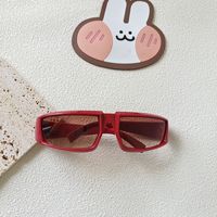 Cute Solid Color Resin Special-Shaped Mirror Full Frame Kids Sunglasses sku image 4