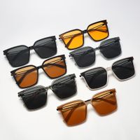 Streetwear Solid Color Ac Square Full Frame Women's Sunglasses main image 1