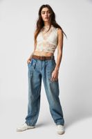 Women's Daily Streetwear Solid Color Full Length Jeans Straight Pants sku image 6