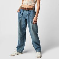 Femmes Du Quotidien Vêtement De Rue Couleur Unie Toute La Longueur Jeans Pantalon Droit main image 6