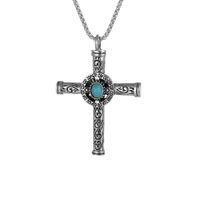 Punk Cross Skull Titanium Steel Plating Men's Pendant Necklace main image 3