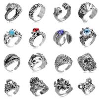 Hip-Hop Crown Alloy Unisex Open Rings main image 6