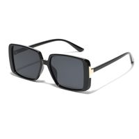 Streetwear Solid Color Leopard Ac Square Full Frame Women's Sunglasses sku image 1