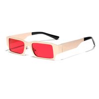 Streetwear Solid Color Ac Square Full Frame Women's Sunglasses main image 4