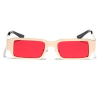 Streetwear Solid Color Ac Square Full Frame Women's Sunglasses main image 3