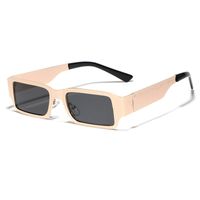 Streetwear Solid Color Ac Square Full Frame Women's Sunglasses main image 2
