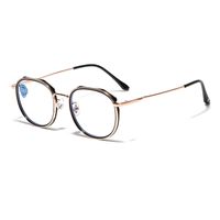 Simple Style Solid Color Ac Round Frame Full Frame Optical Glasses sku image 1