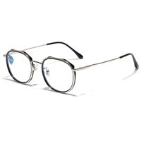 Simple Style Solid Color Ac Round Frame Full Frame Optical Glasses main image 4