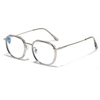 Simple Style Solid Color Ac Round Frame Full Frame Optical Glasses sku image 6